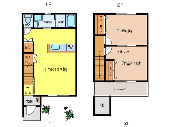 VILLA WEST GATEの物件間取画像